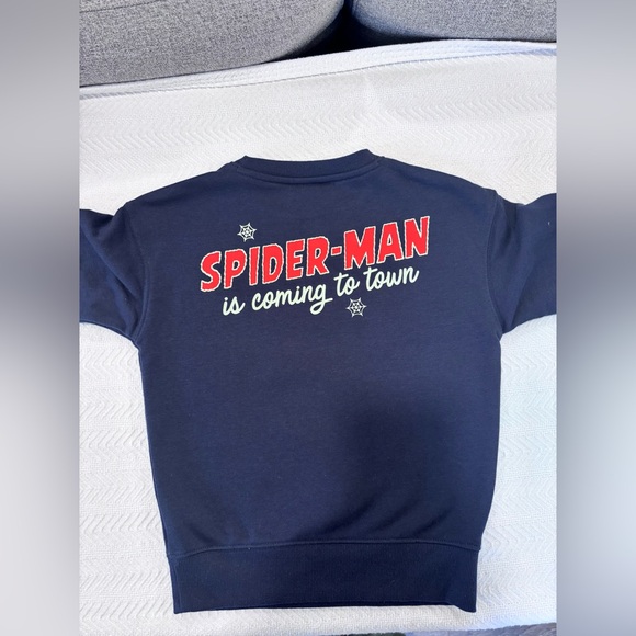 Marvel Dark Blue Spider-Man Holiday Kids Sweater - Picture 2 of 5